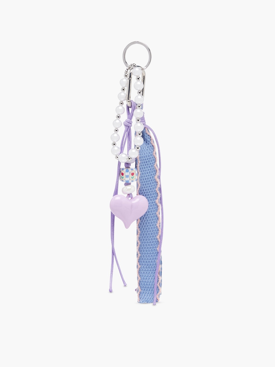 Charm Accent Plastic Keyring