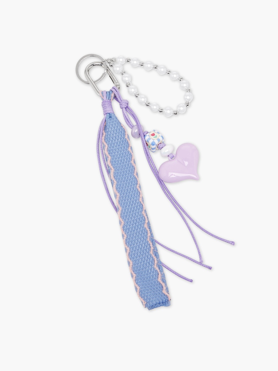 Charm Accent Plastic Keyring