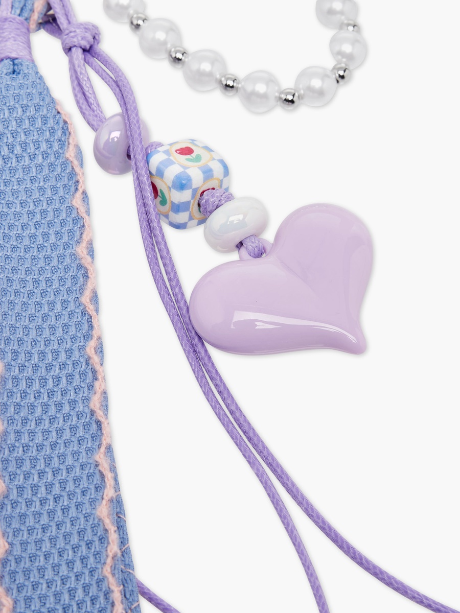 Charm Accent Plastic Keyring