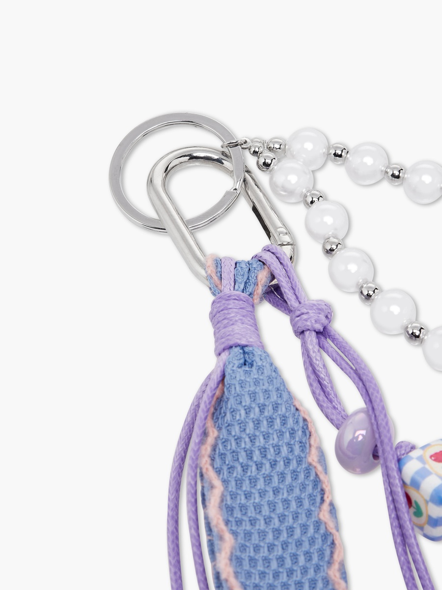 Charm Accent Plastic Keyring