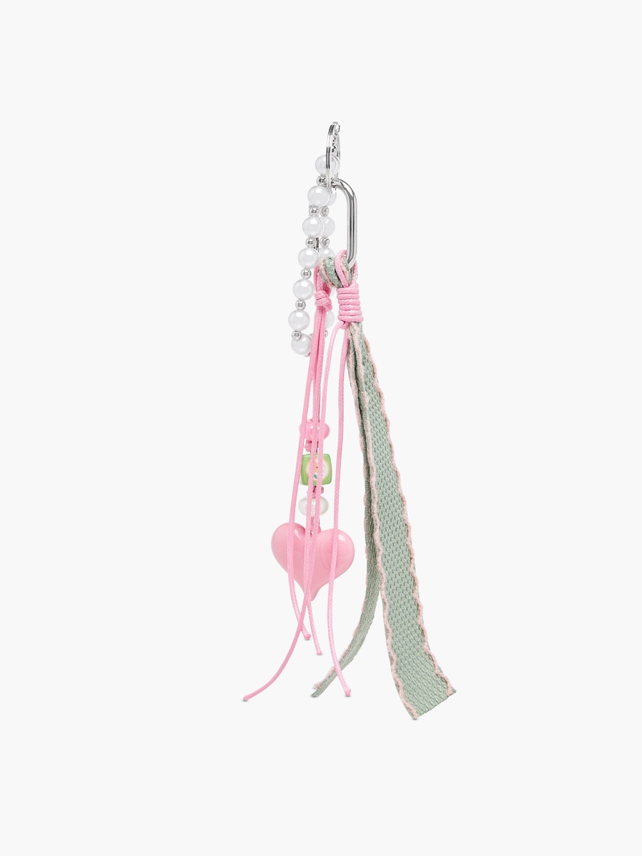 Charm Accent Plastic Keyring