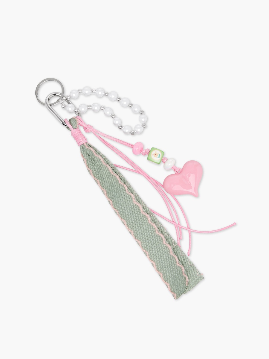 Charm Accent Plastic Keyring