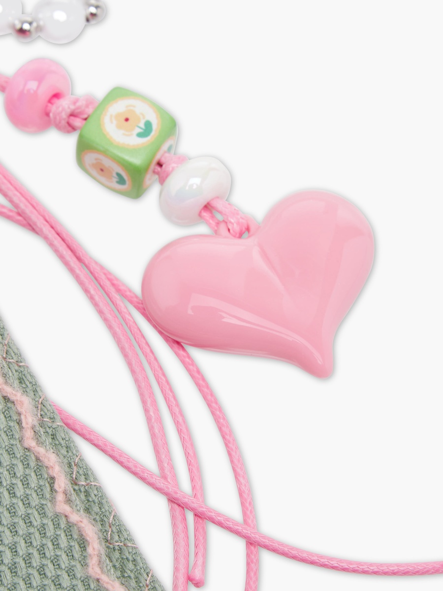 Charm Accent Plastic Keyring