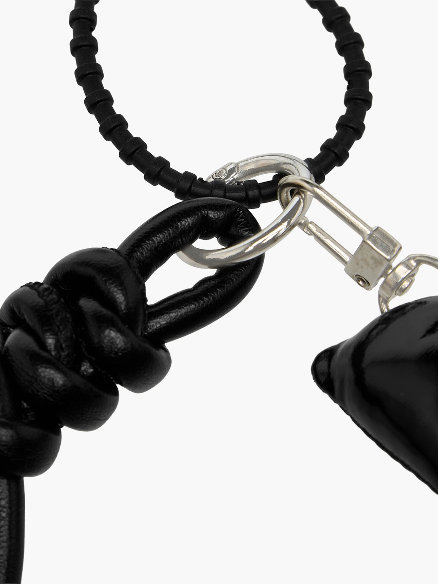 Bow and Heart Bag Charm