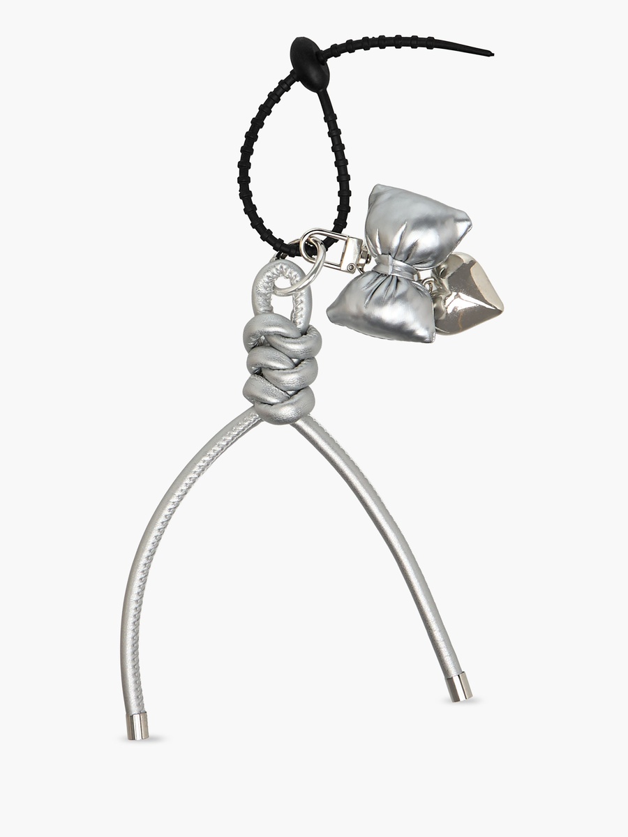 Bow and Heart Bag Charm