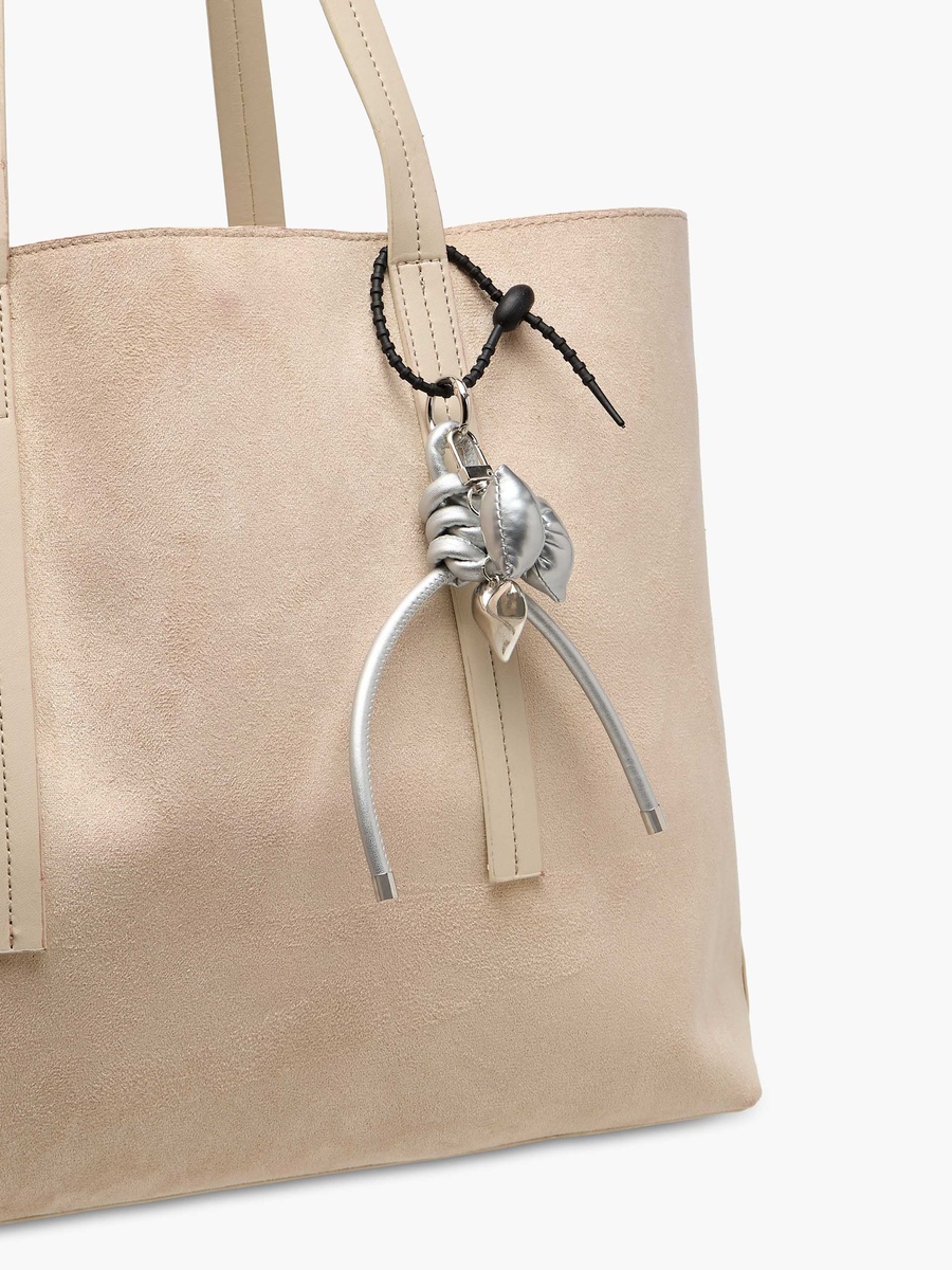 Bow and Heart Bag Charm