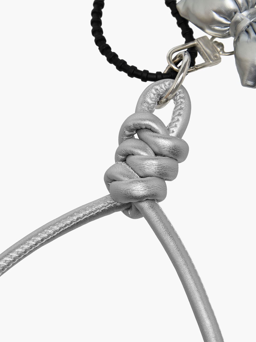 Bow and Heart Bag Charm