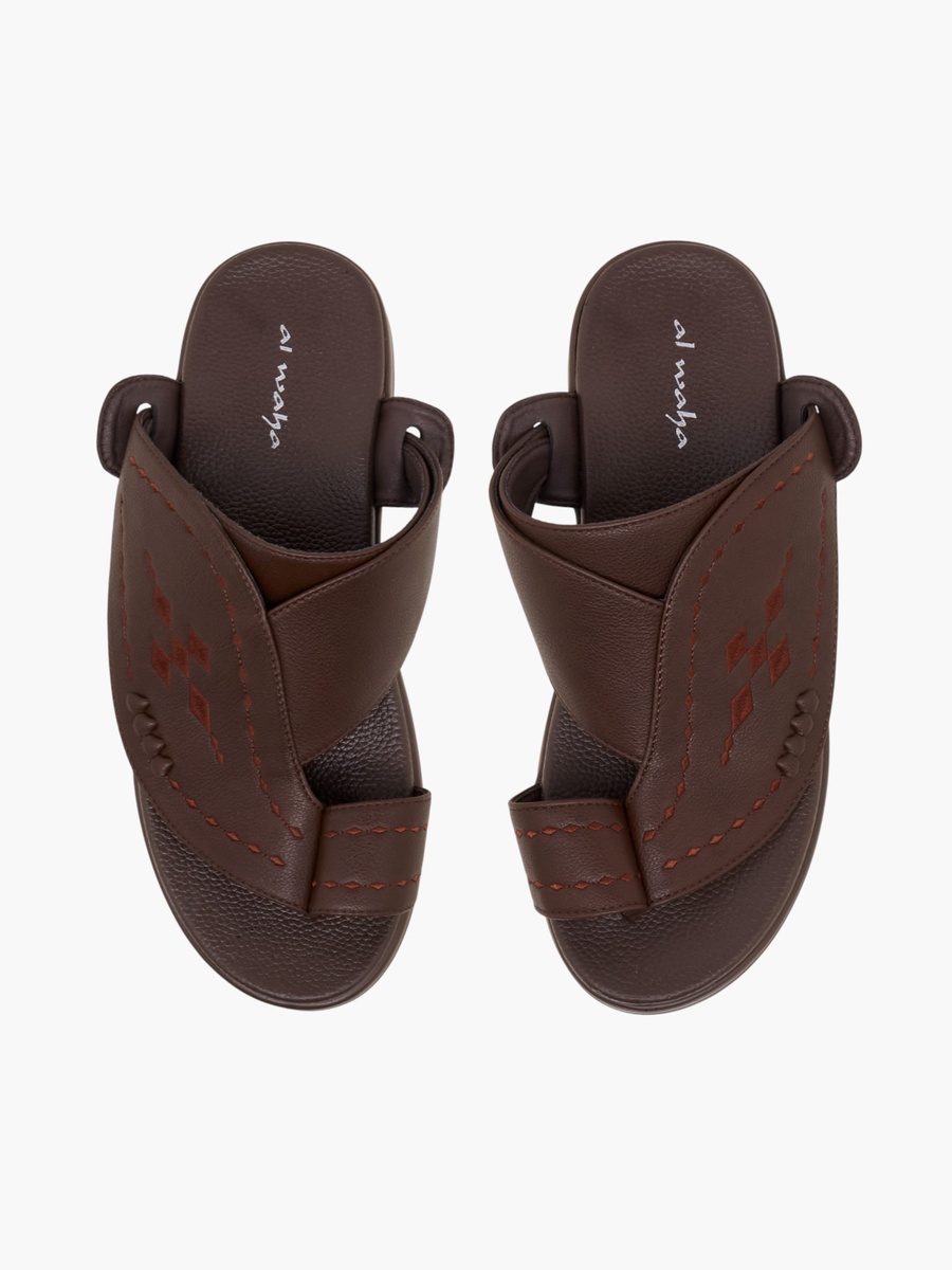 Men Toe Loop Detail Arabic Sandals