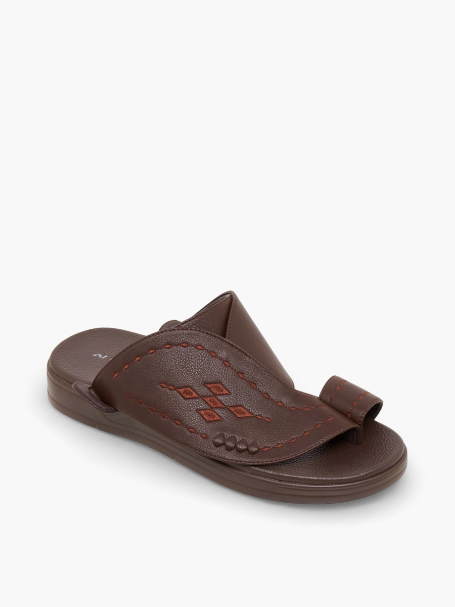 Men Toe Loop Detail Arabic Sandals