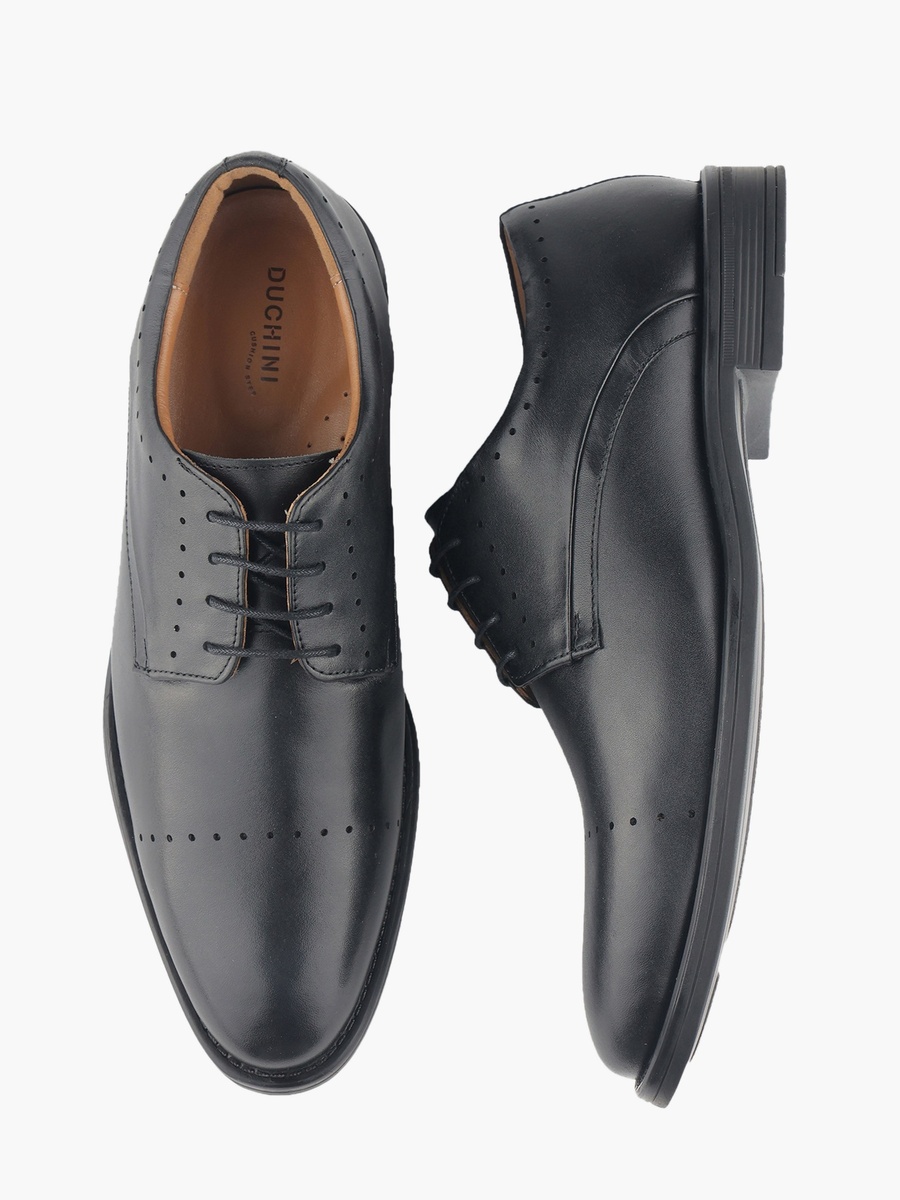 Men Lace-Up Derby Shoes