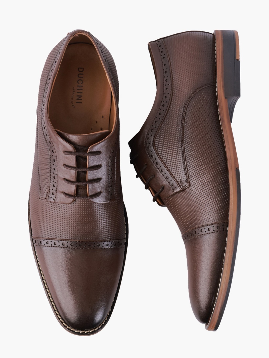 Men Lace-Up Derby Shoes