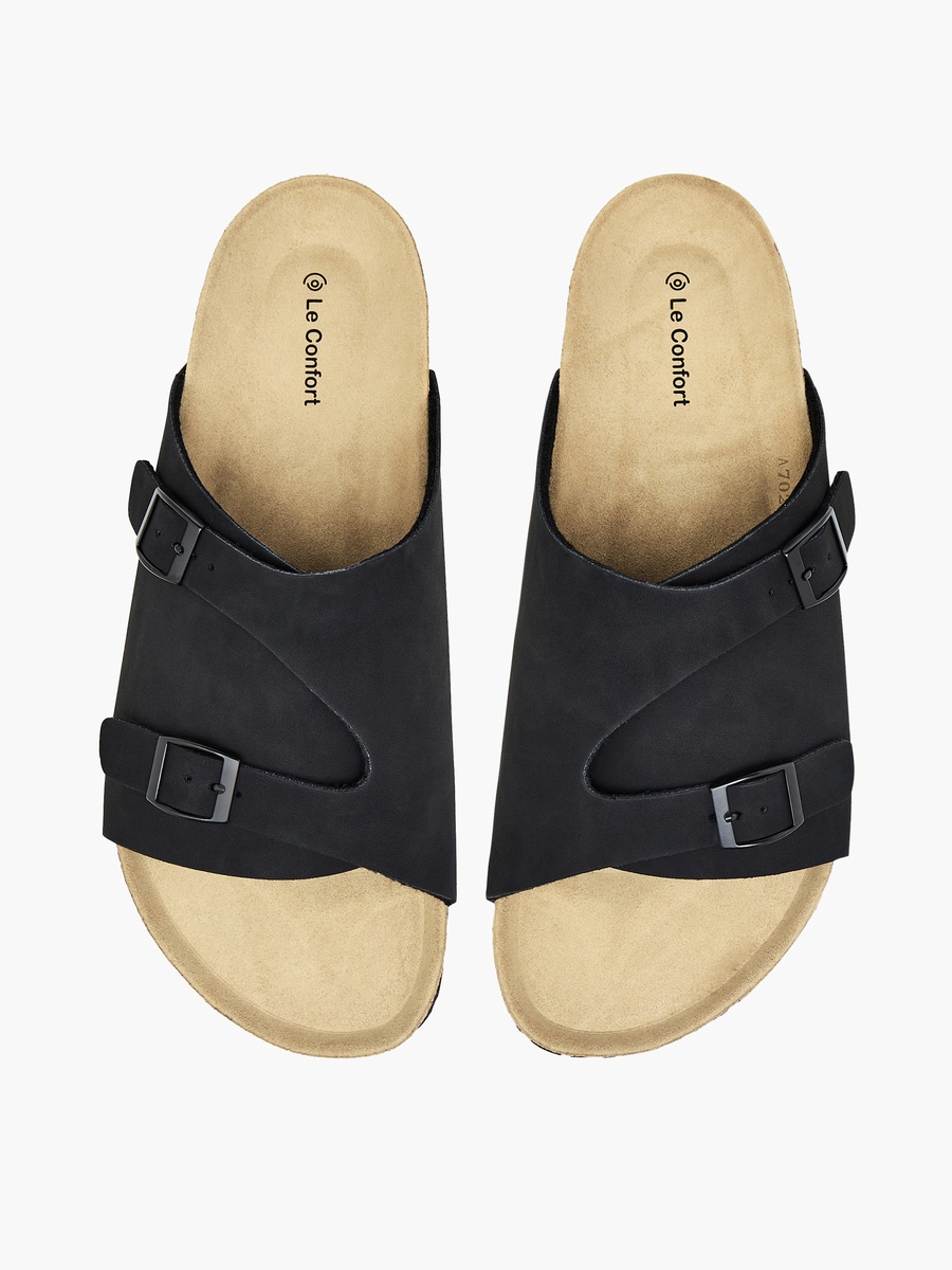 Men Buckle Detail Comfort Sandals