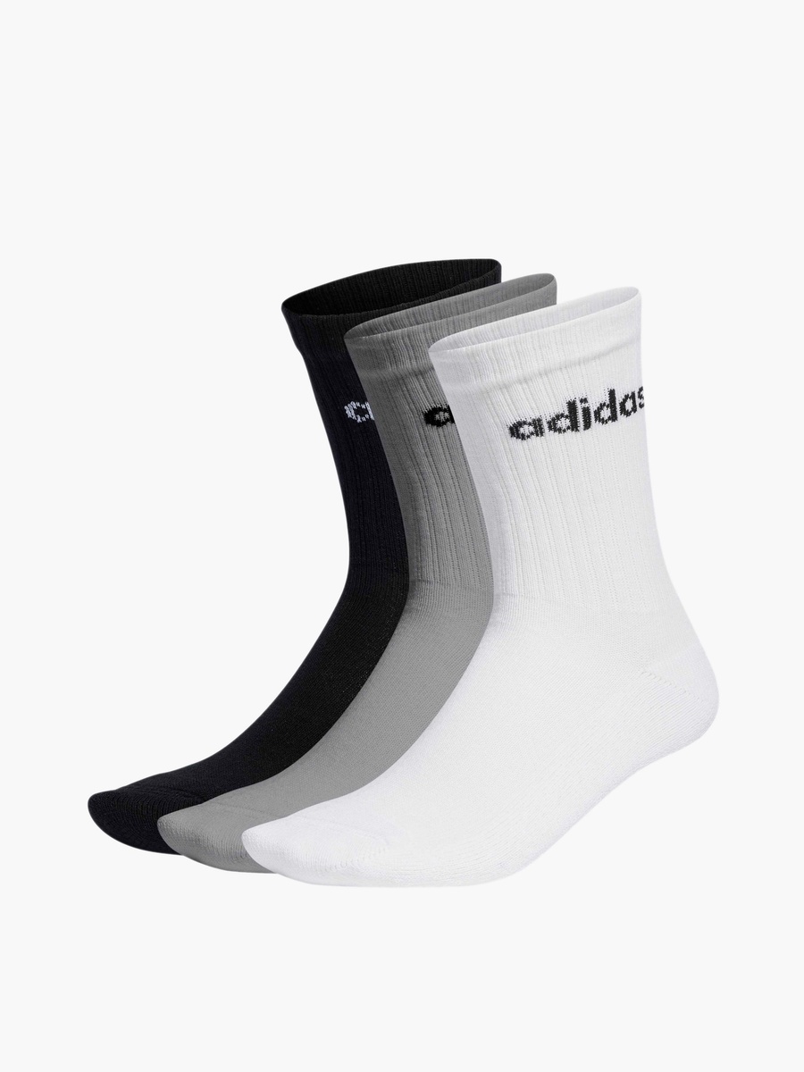 Men Cushioned Crew Length Socks - Set of 3