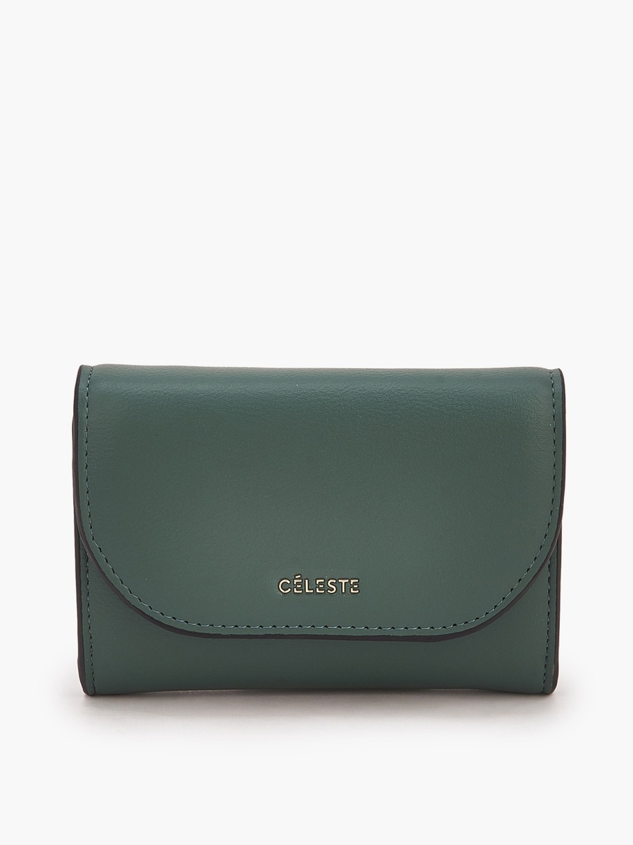 Solid Wallet with Button Closure