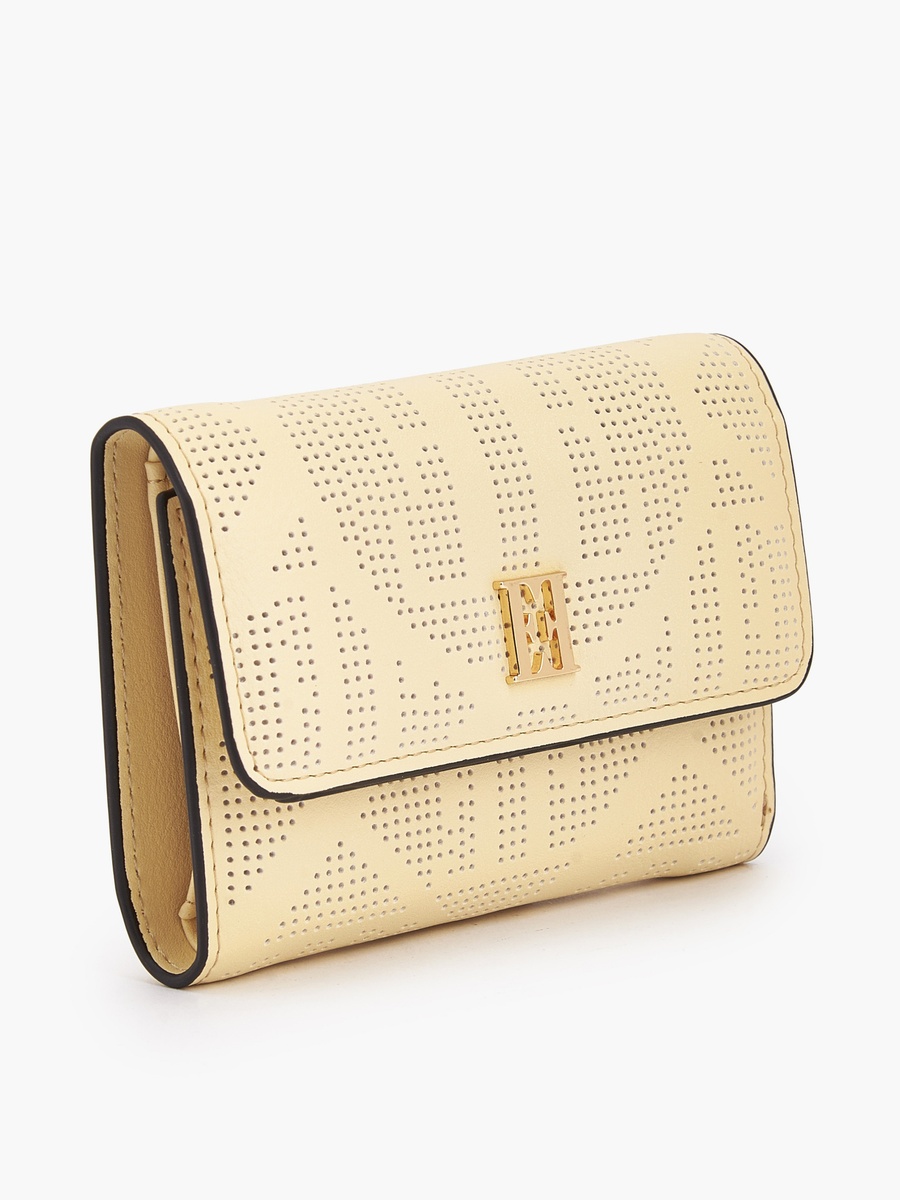 Perforated Wallet with Snap Button Closure