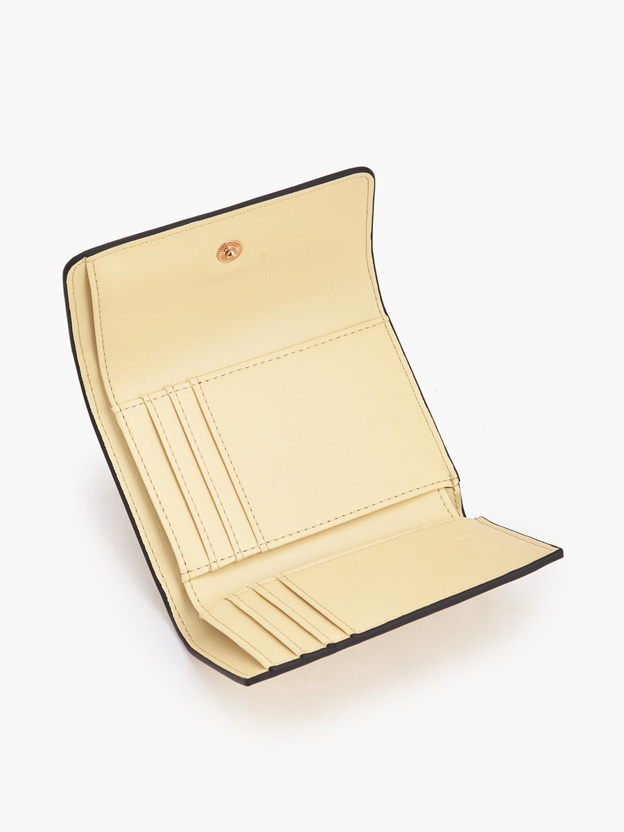 Perforated Wallet with Snap Button Closure