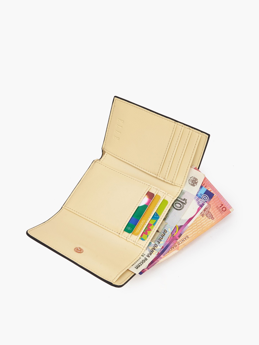 Perforated Wallet with Snap Button Closure