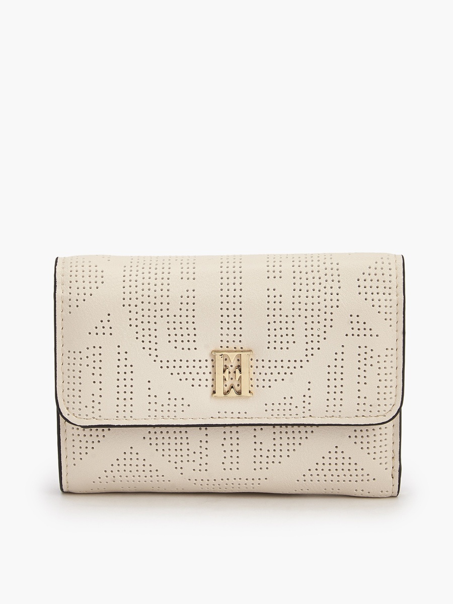 Perforated Wallet with Snap Button Closure