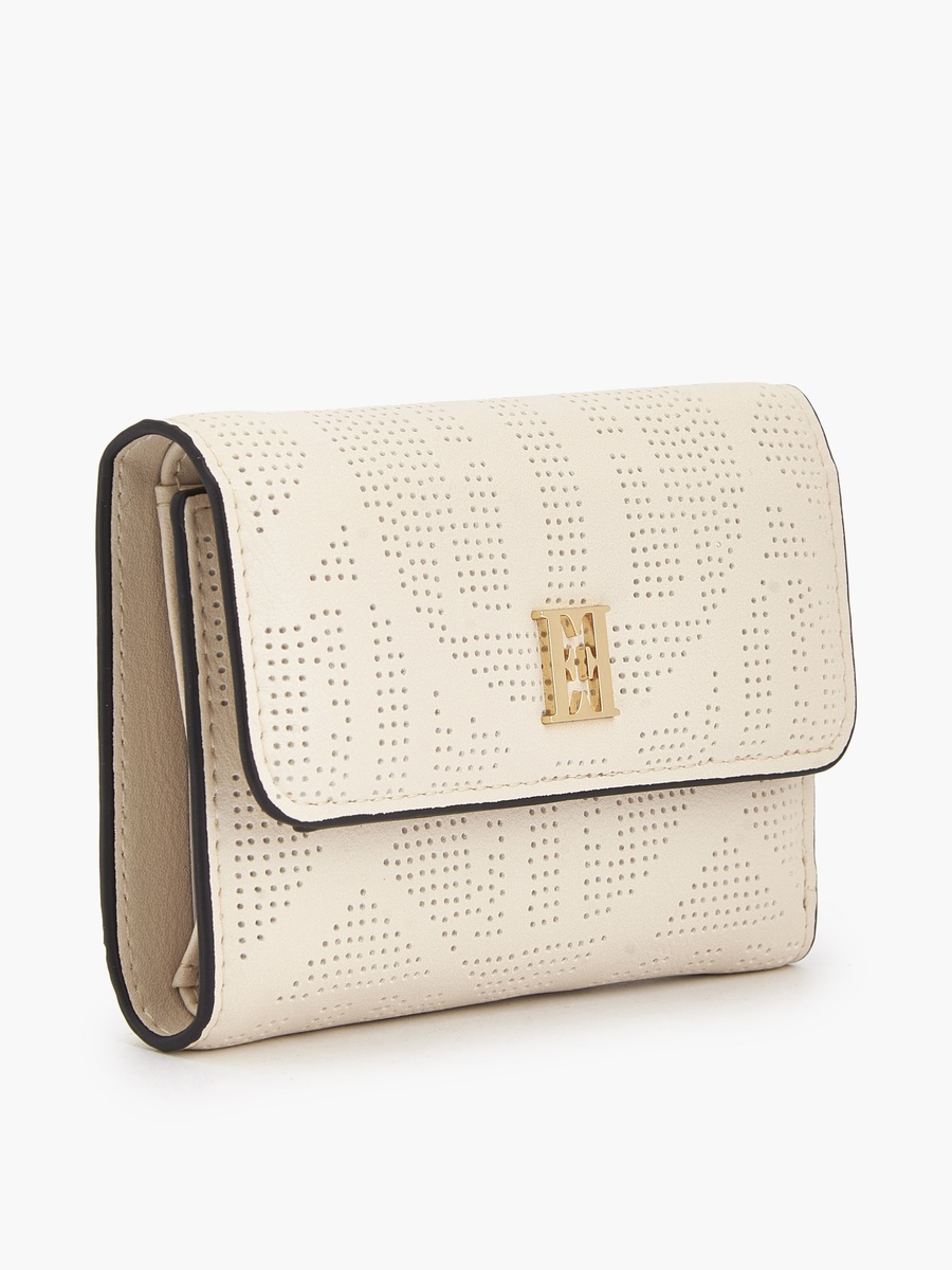 Perforated Wallet with Snap Button Closure