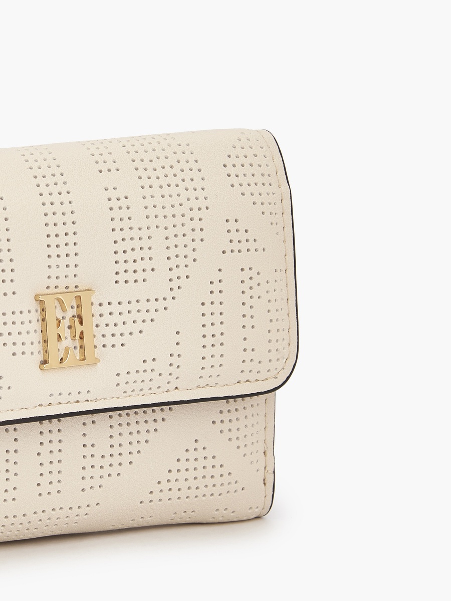 Perforated Wallet with Snap Button Closure