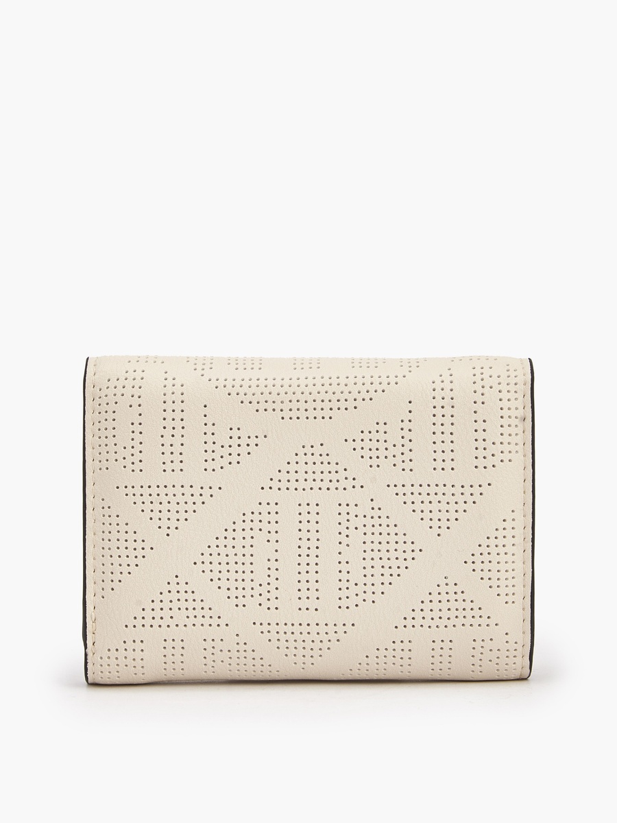 Perforated Wallet with Snap Button Closure