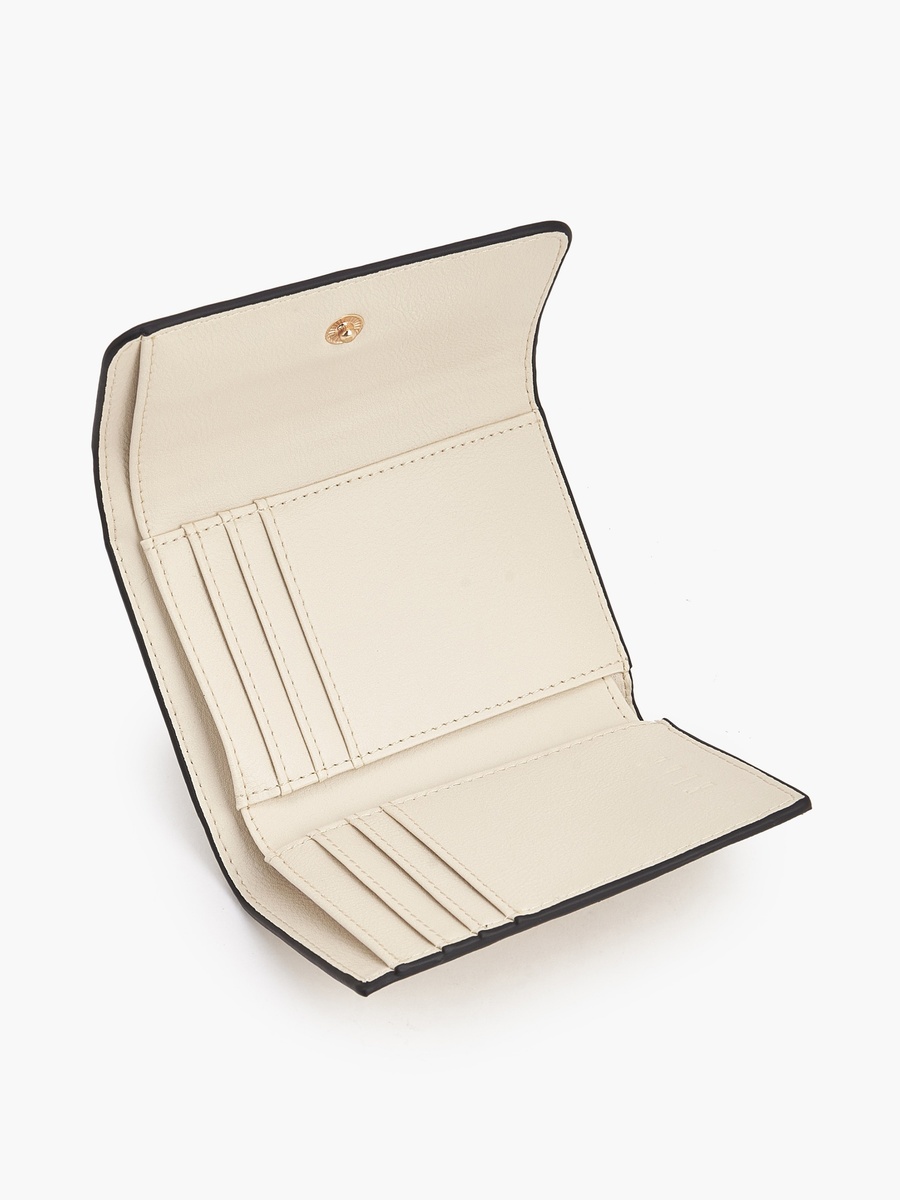 Perforated Wallet with Snap Button Closure