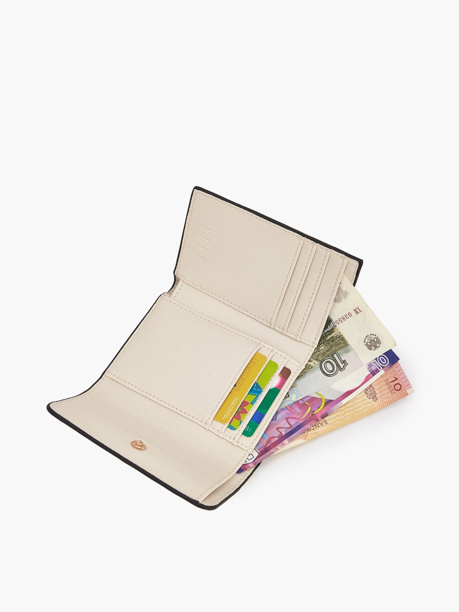 Perforated Wallet with Snap Button Closure