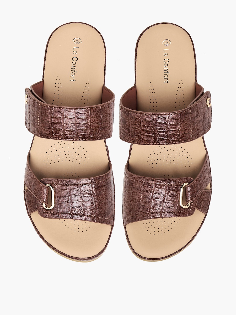 Women Textured Comfort Sandals