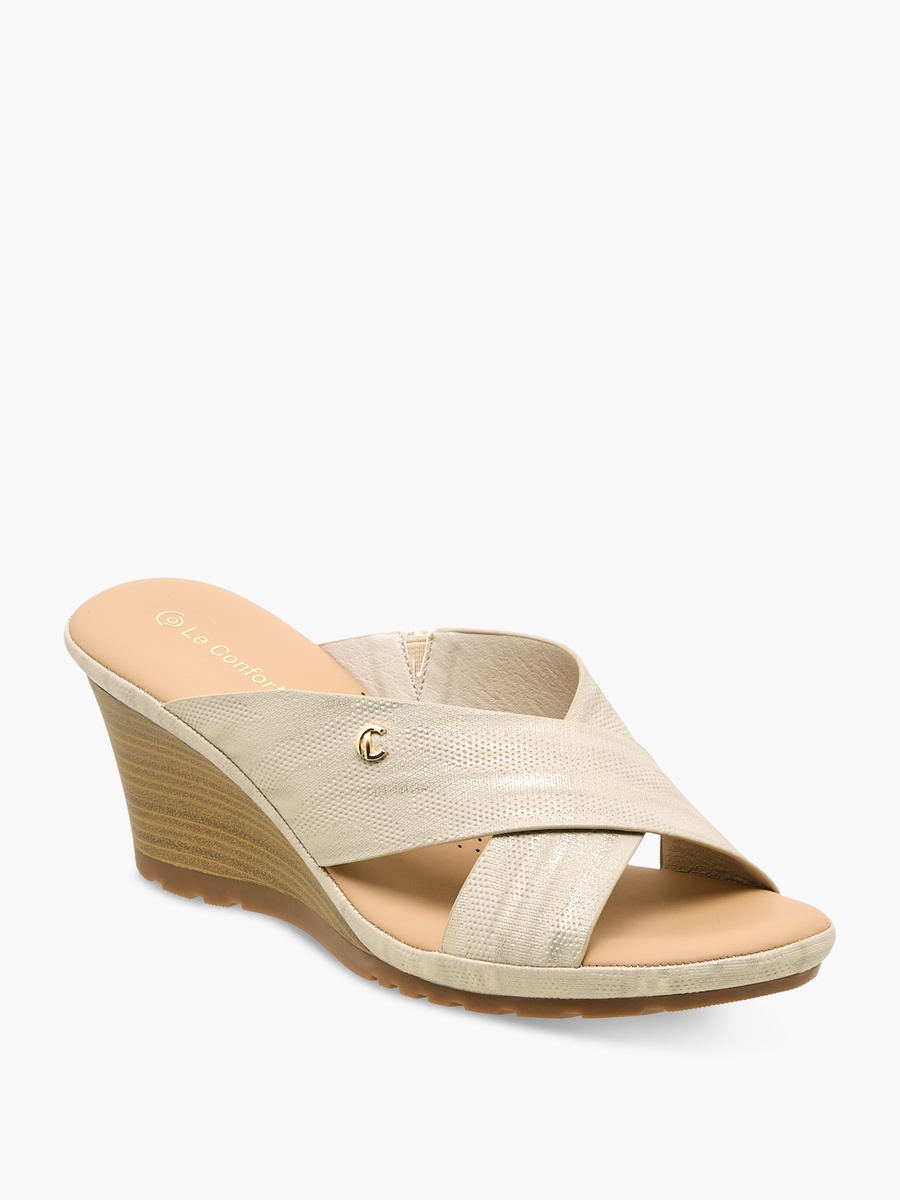 Women Cross Strap Wedge Heel Sandals