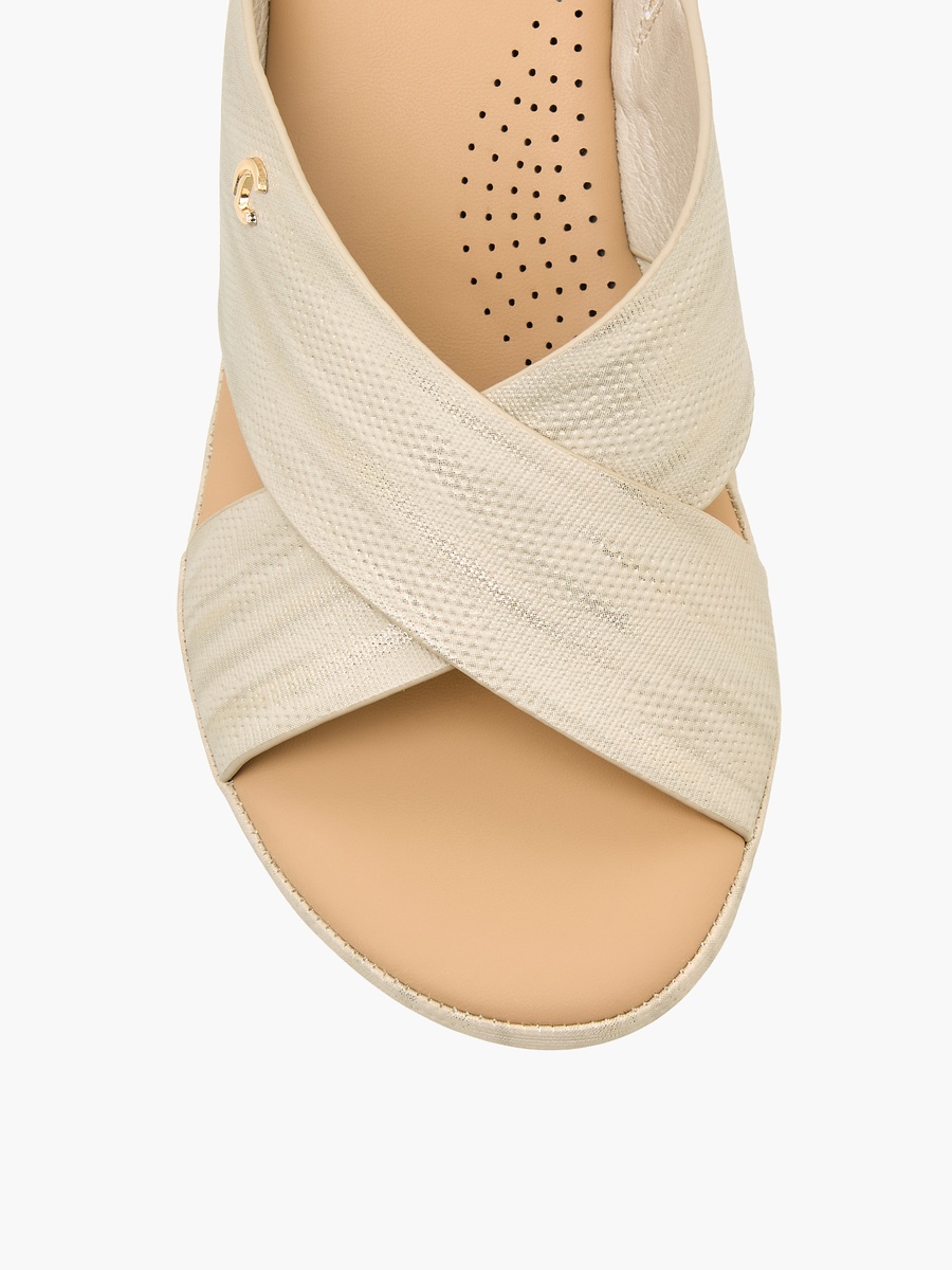 Women Cross Strap Wedge Heel Sandals