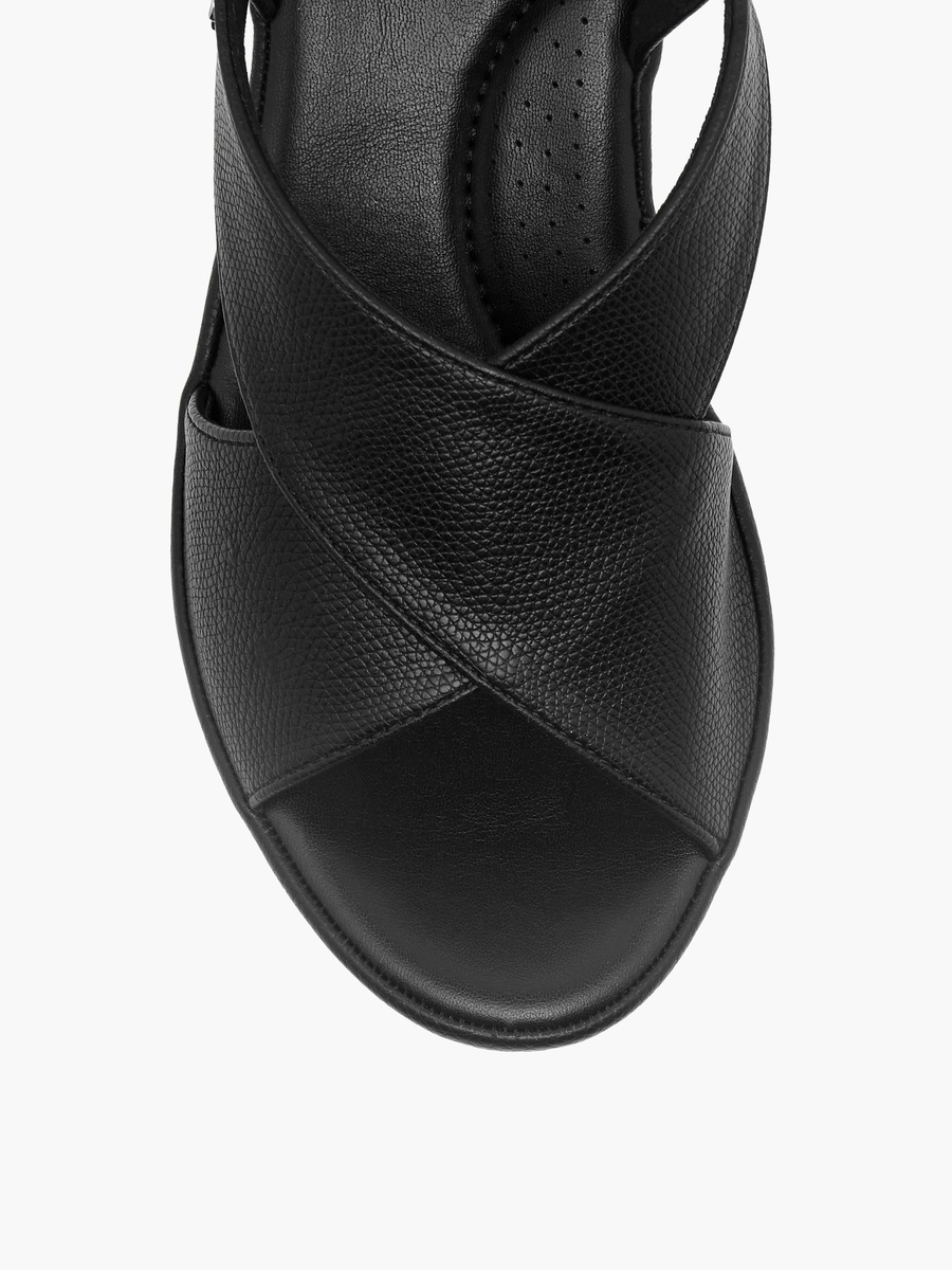 Women Cross Strap Block Heel Sandals