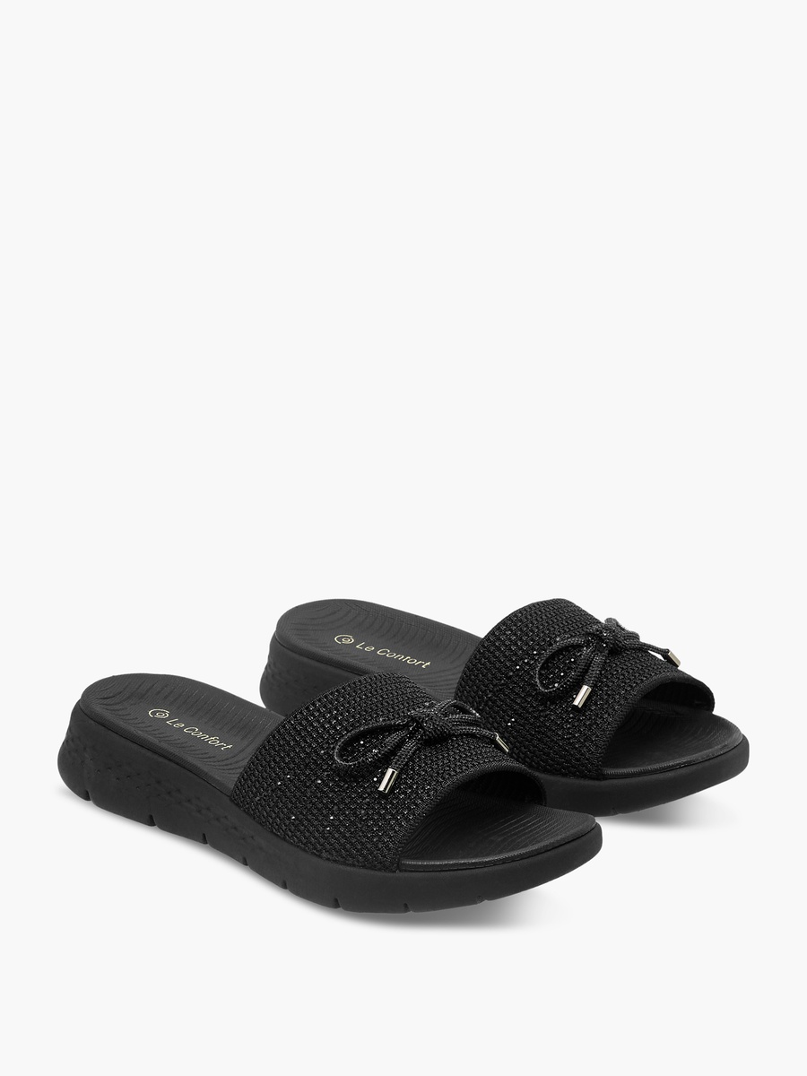 Women Bow Embellished Flyknit Sandals