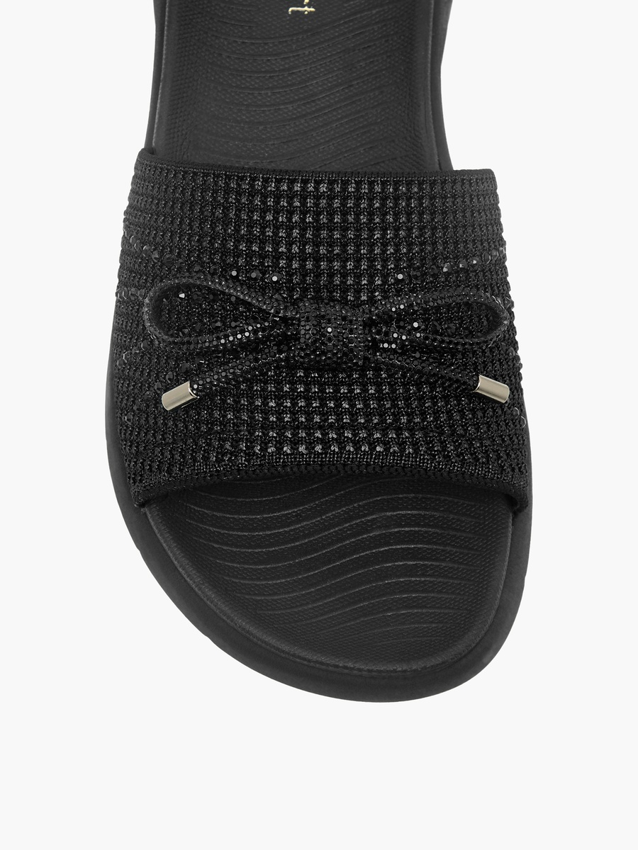 Women Bow Embellished Flyknit Sandals