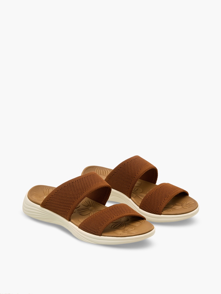 Women Textured Flyknit Sandals