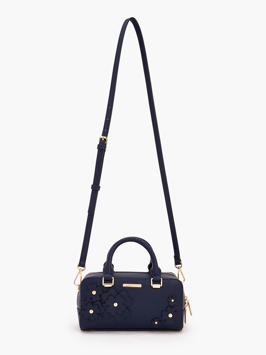 Floral Accent Tote Bag with Double Handle
