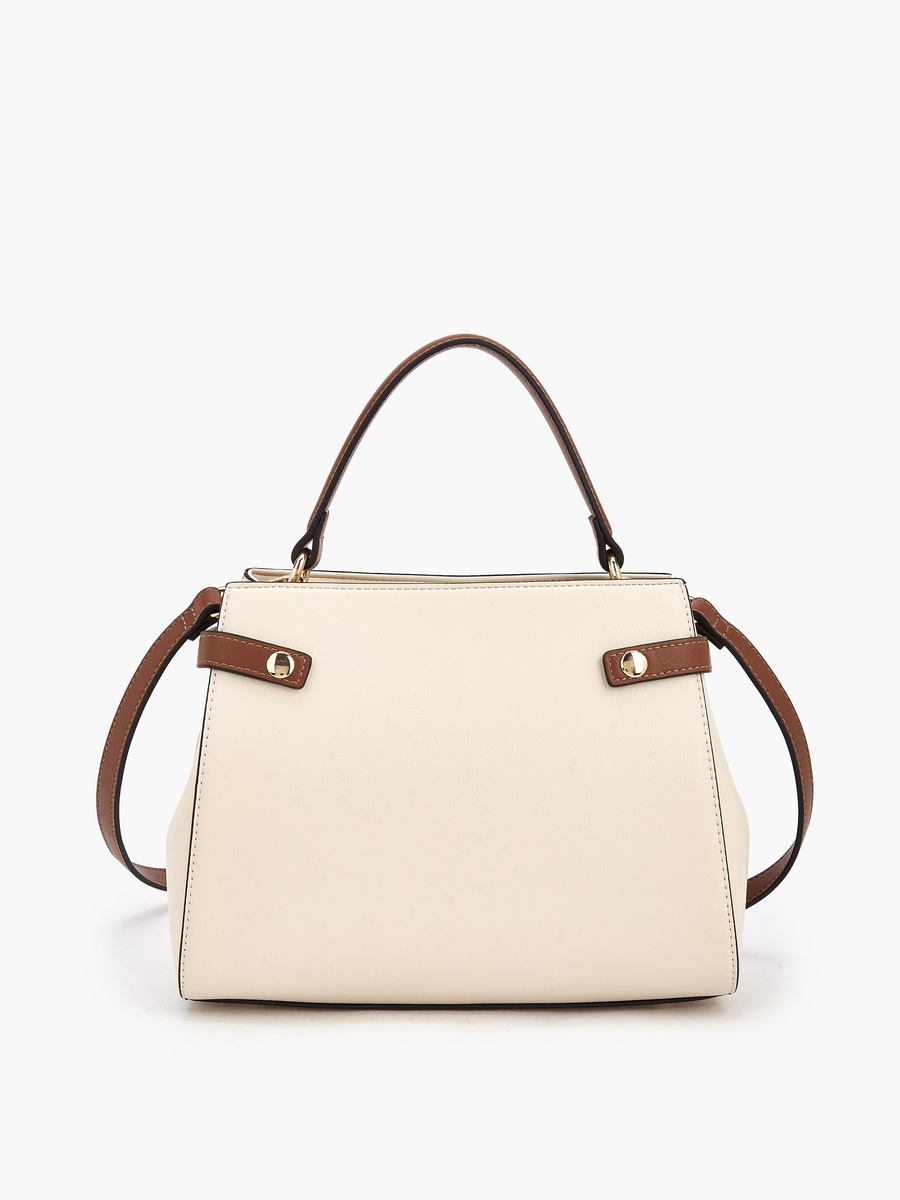 Monogram Embroidered Tote Bag with Adjustable Strap