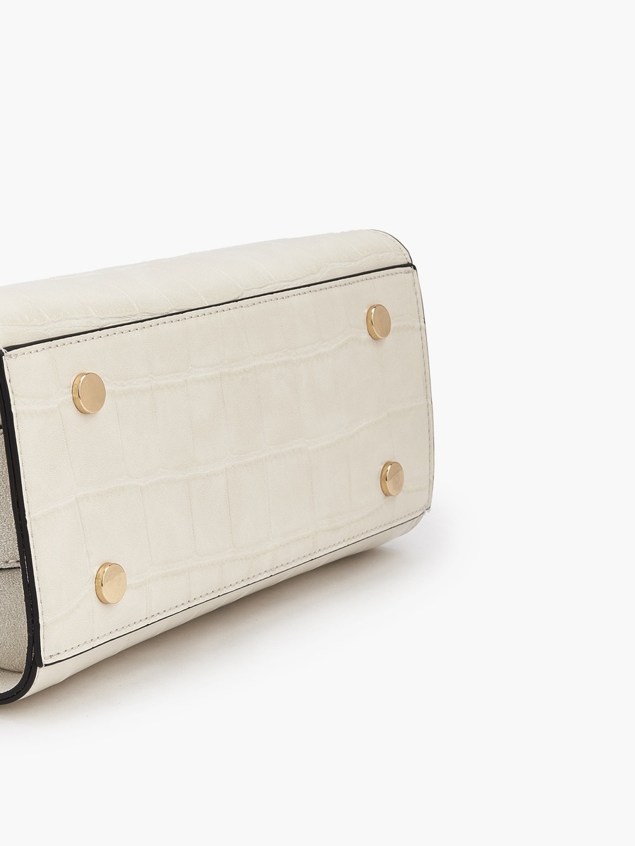 Textured Tote Bag with Double Handle