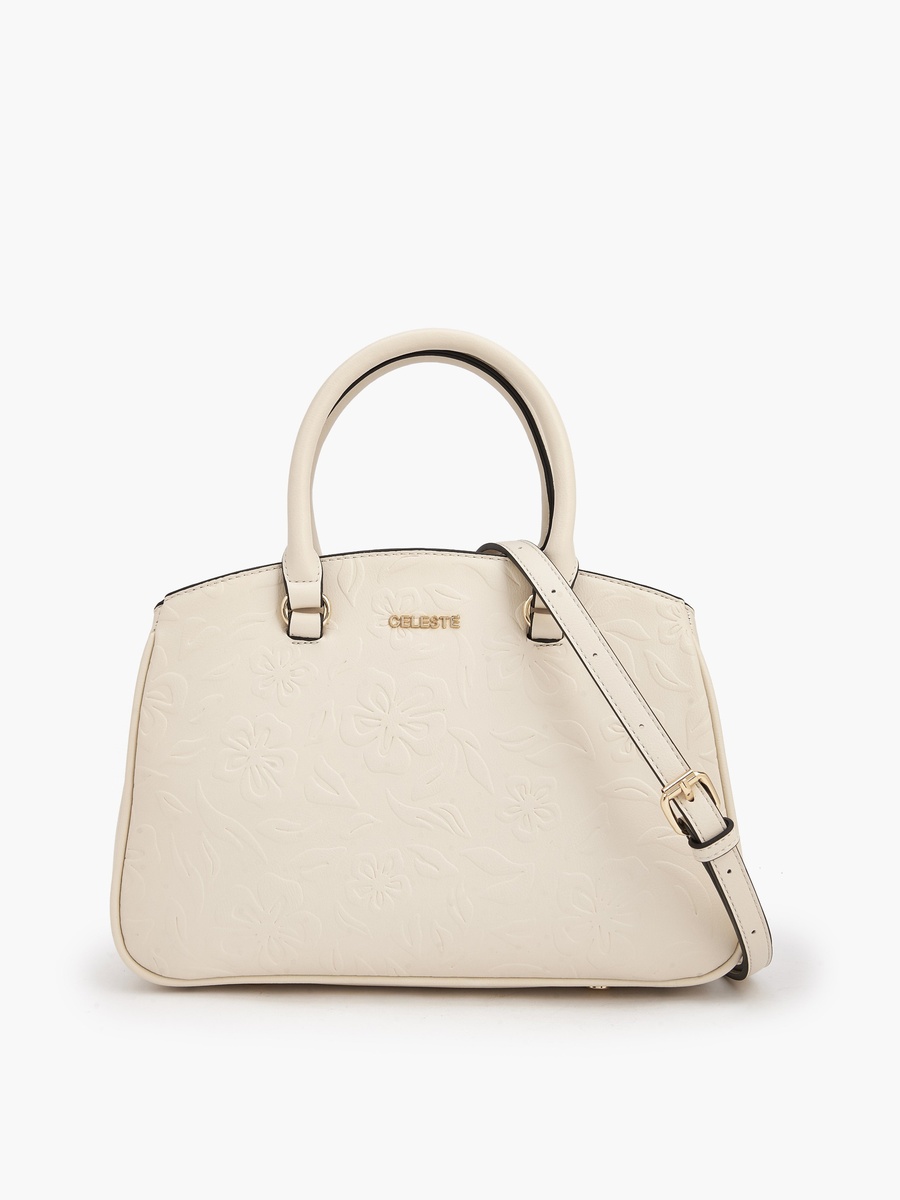 Embossed Tote Bag with Detachable Strap