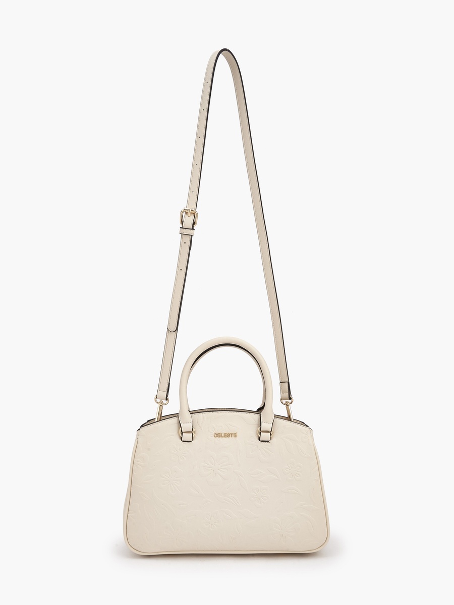 Embossed Tote Bag with Detachable Strap