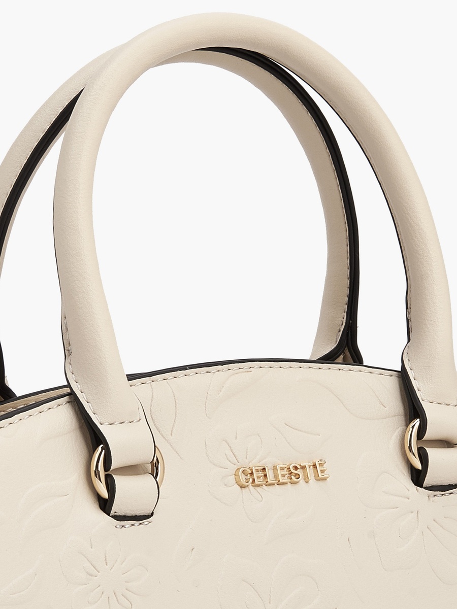 Embossed Tote Bag with Detachable Strap