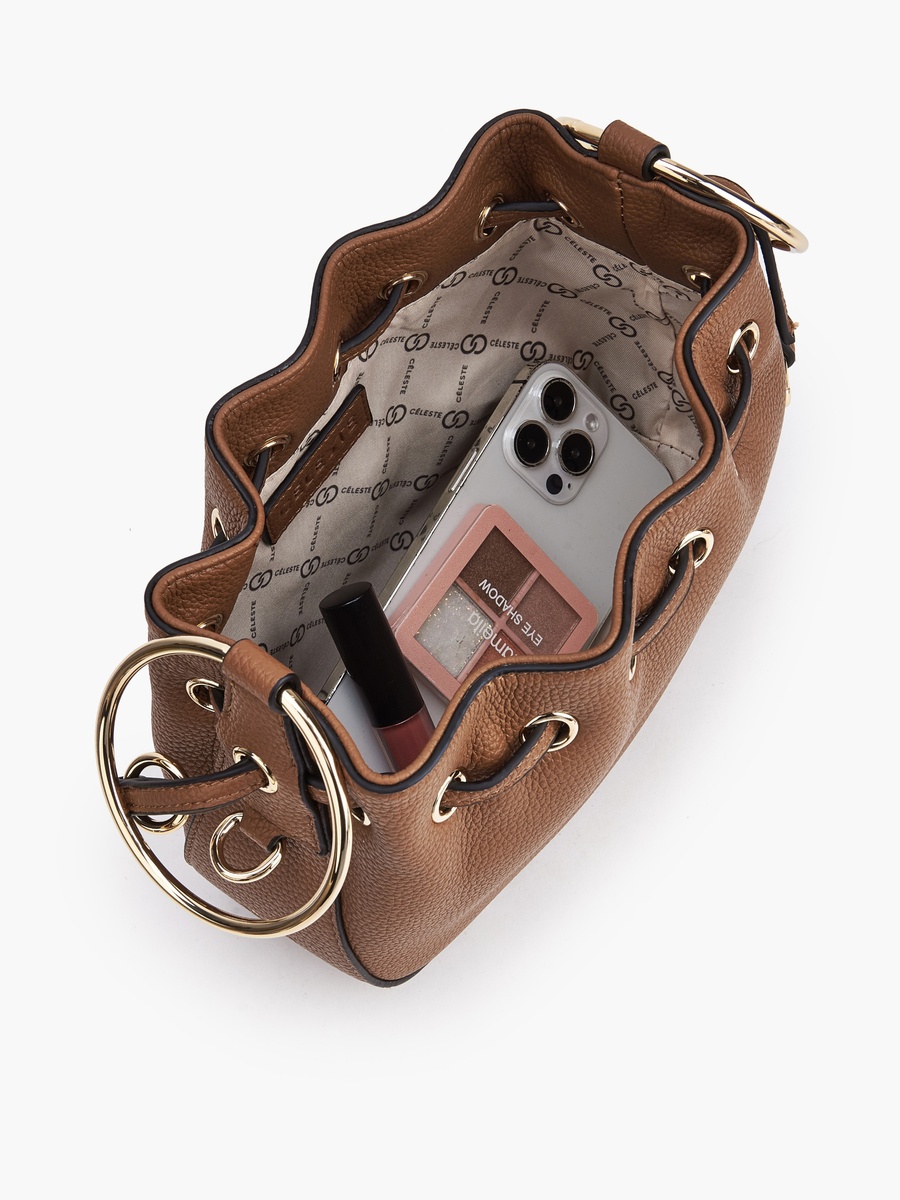 Textured Crossbody Bag with Detachable Chain Strap