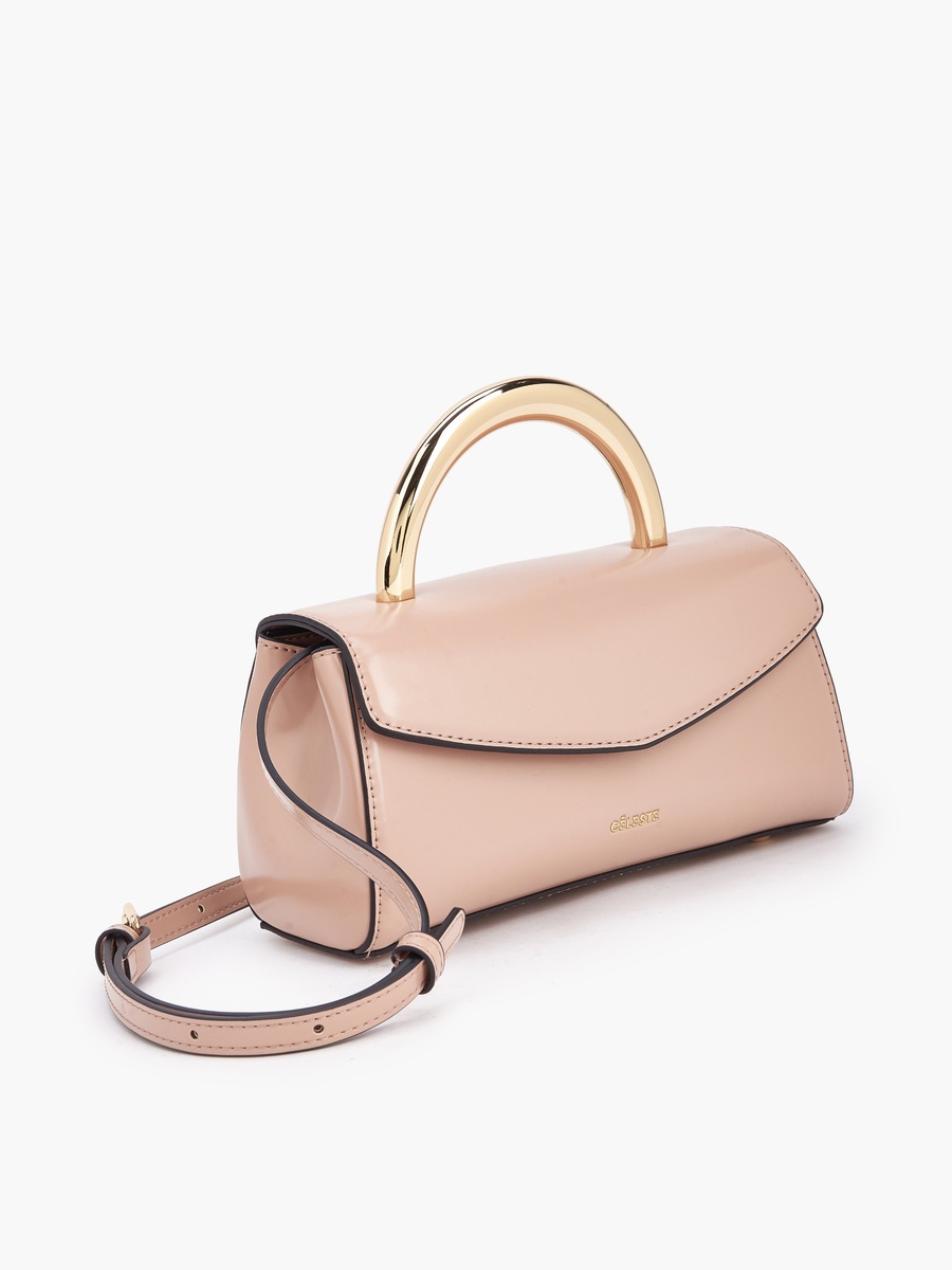 Solid Satchel Bag with Grab Handle