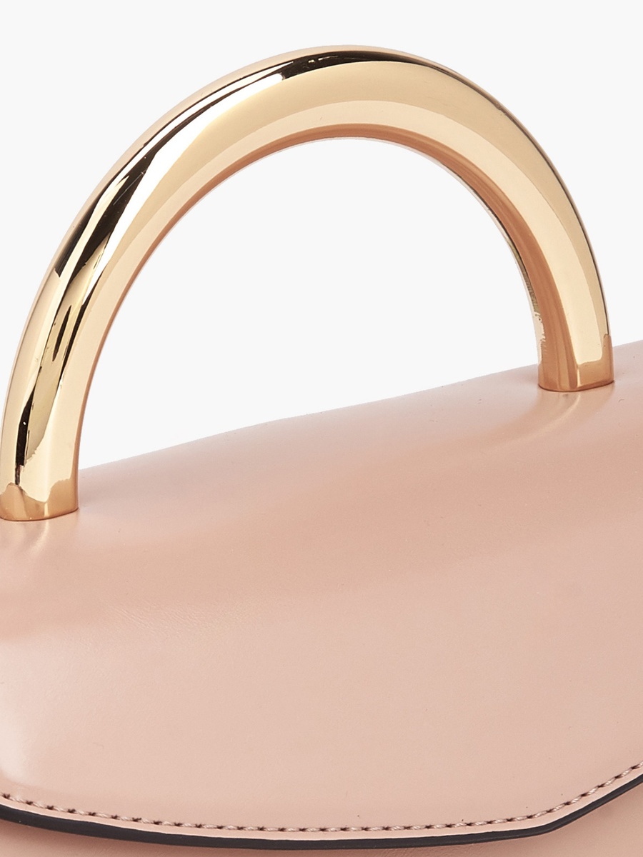 Solid Satchel Bag with Grab Handle
