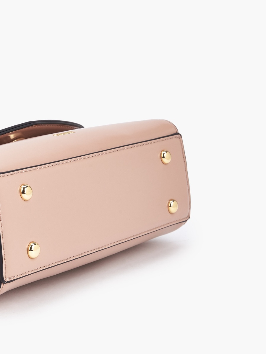 Solid Satchel Bag with Grab Handle