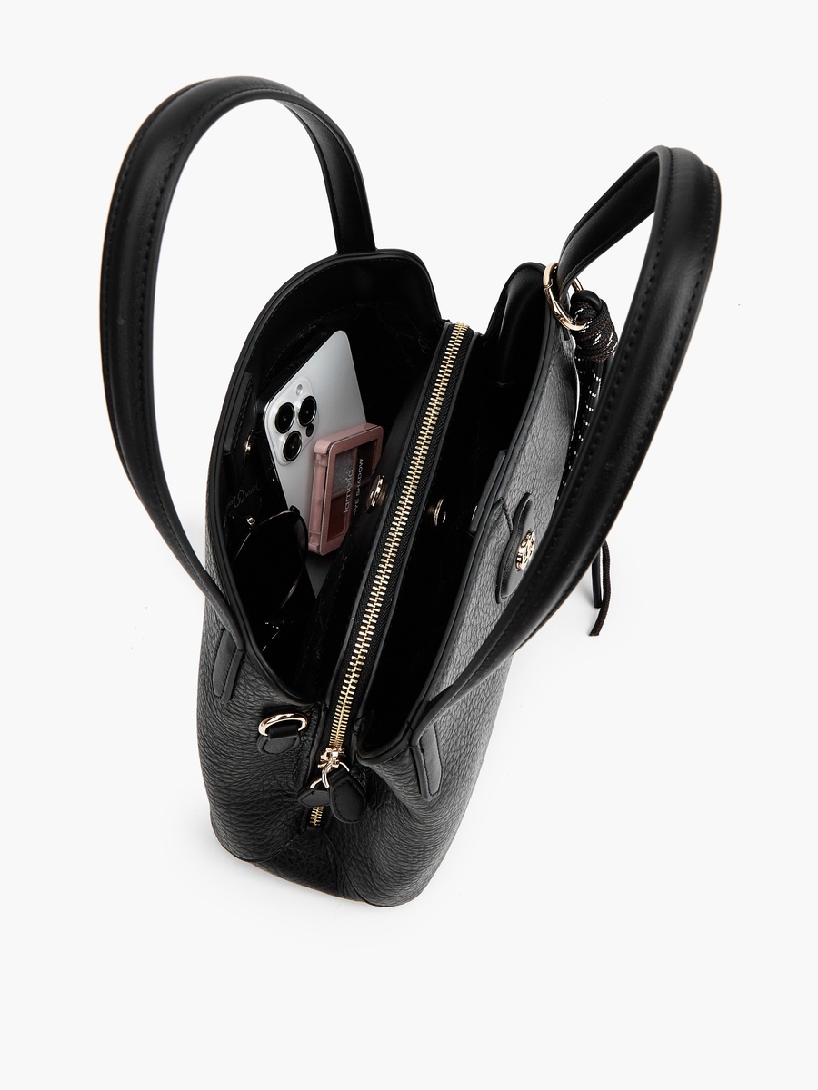 Textured Shoulder Bag with Detachable Strap