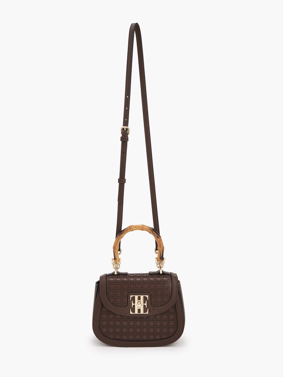 Textured Crossbody Bag with Detachable Strap