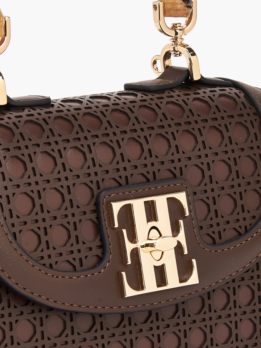 Textured Crossbody Bag with Detachable Strap