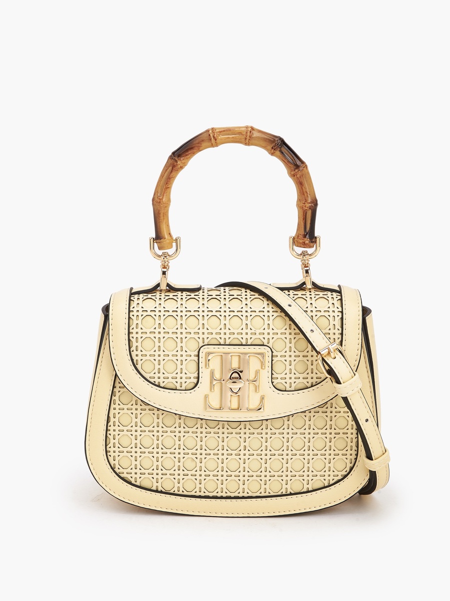 Textured Crossbody Bag with Detachable Strap