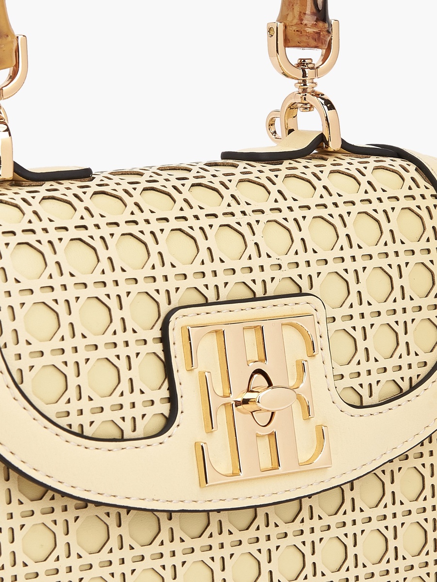 Textured Crossbody Bag with Detachable Strap