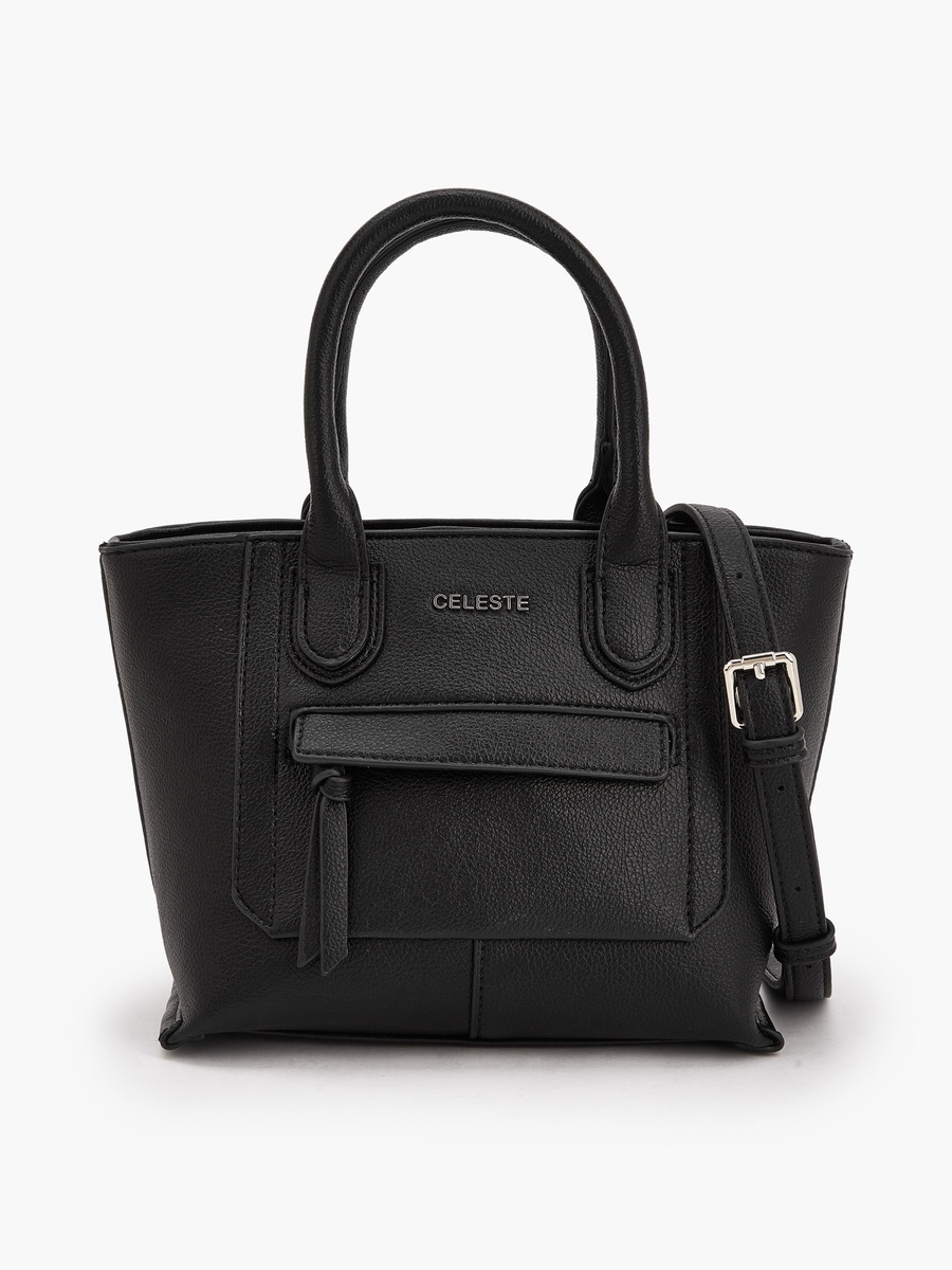 Textured Tote Bag with Double Handle